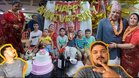 काका र काकी काे31th Anniversaryमा रमाइलो भयो||celebration||Marriage Anniversary vlog||Saurabvlogs 🥰