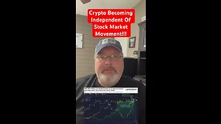 Cryptocurrency Independent Of Stock Market Movement. #crypto #cryptocurrency #bitcoin