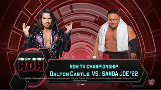 ROH Death Before Dishonor 2023 Samoa Joe vs Dalton Castle for the ROH World Television Championship
