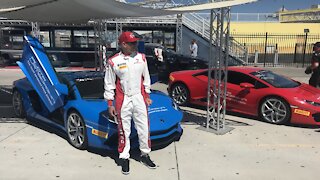 UNLV coaches burn rubber at Las Vegas Motor Speedway in Rebel Caravan event