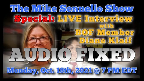 **FIXED** Mike Sennello Show Special: LIVE Interview with BOF Member Diane Klaif