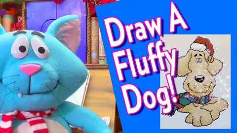 Draw a Holiday Fluffy Puppy Dog with Sauerpuss and Friends! A creative drawing activity.