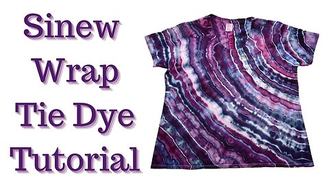 Tie-Dye Designs: Sinew Wrap a.k.a. Single Geode Ice Dye