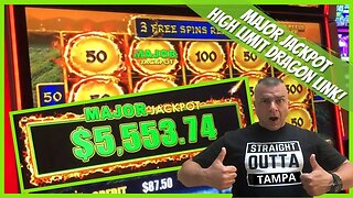 💥NEW! High Limit Dragon Link MAJOR JACKPOT (FIRST SPIN) Tampa Hardrock💥