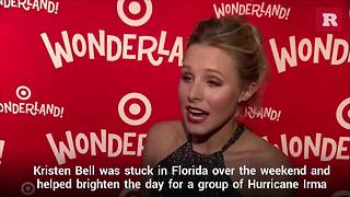Kristen Bell entertains people in shelter from Irma | Rare People