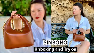 SINBONO Vienna Top Handle Bag Unboxing and Try On