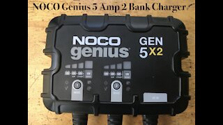 NOCO Genius 5amp 2 Bank Battery Charger