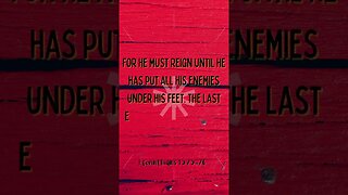 1 Corinthians 15:25-26 daily bible verse 2023 #shorts