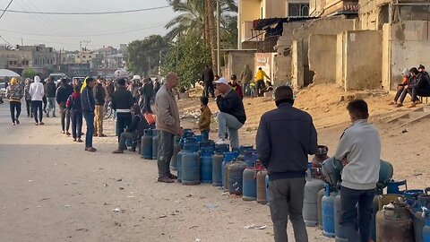 Palestinians in Rafah, southern Gaza, still waiting for gas