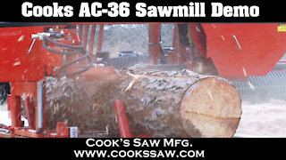 Cook's AC36 Hydraulic Portable Sawmill Demo