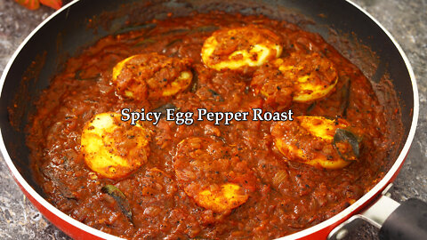 Egg pepper Roast | Spicy egg pepper roast Recipe👌💯