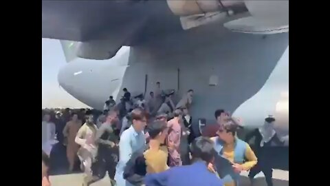 Afghans Cling to US Air Force Plane As It Takes Off To Flee Afghanistan