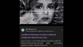 The murder of JonBenet Remsey classifieds as national security threat