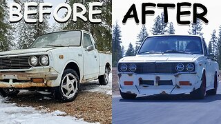 Epic Transformation Of A Fully Built 1977 Toyota Hilux In 12 Minutes!!!