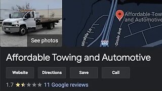 Affordable Towing & Automotive Stole From Me And Won't Return Any Calls | Do Not Use This Business!