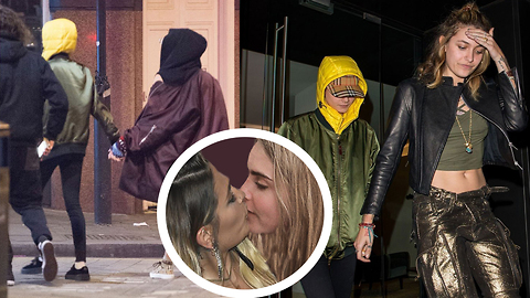 Not Just Gal Pals! Girlfriends!!! Paris Jackson and Cara Delevingne Show PDA!