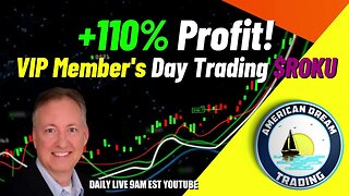 VIP Member's Trading Achievement - +110% Profit With Roku Day Trading Success