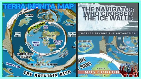 The TERRA INFINITA MAP [THE NAVIGATOR WHO CROSSED THE ICE WALLS - WORLDS BEYOND THE ANTARCTICA]