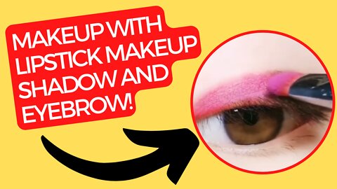 MAKEUP TUTORIAL WITH LIPSTICK, MAKEUP SHADOW AND EYEBROW FULL STEP BY STEP!