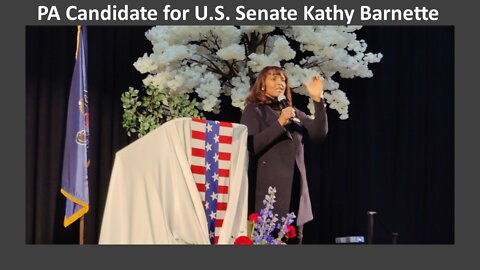 Candidate for U.S. Senate Kathy Barnette at Mastriano Manheim Rally