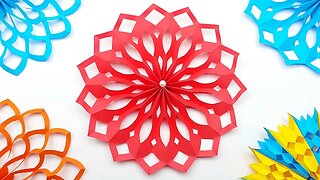 How to Make 3D Snowflake Out of Paper🎄 DIY Christmas Crafts | Easy Paper Crafts