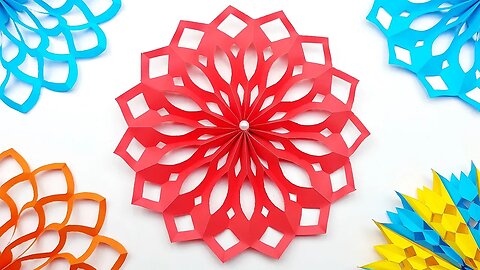 How to Make 3D Snowflake Out of Paper🎄 DIY Christmas Crafts | Easy Paper Crafts