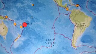 7.5 Earthquake Tonga Region, Tsunami Advisory In Effect, Tsunami Station In Event Mode. 11/11/2022