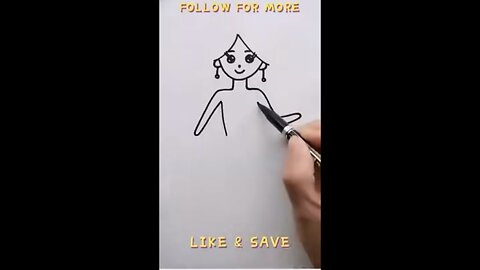 Easy making princess drawing 👸