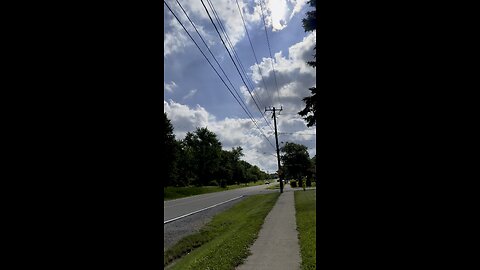 A bright sunny , warm, blue sky , cloudy and windy day is all we need.