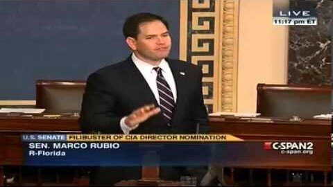 Senator Rubio Speaks On the Senate Floor As Brennan Filibuster Continues