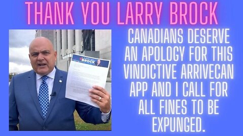 EXPONGE ALL FINES related to the VINDICTIVE arrivecan app Larry Brocks message