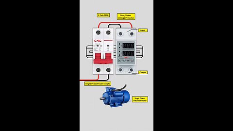 single phase induction motor connection