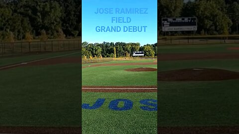 🏟 JOSE RAMIREZ FIELD GRAND DEBUT 🍾 #clevelandguardians #cleveland #baseball #baseballfield #field