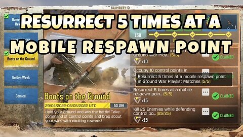 How to Resurrect 5 times at a Mobile Respawn in Ground War? || Call of Duty: Mobile