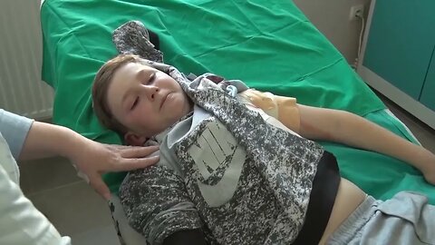 Hospitalized child shot by Albanian terrorists