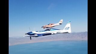 Six Ship Formation Flight Over Lake Pyramid