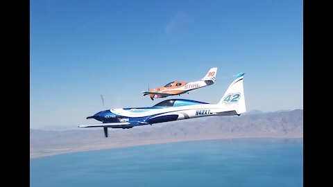 Six Ship Formation Flight Over Lake Pyramid