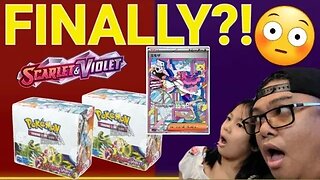 Opening 2 Pokemon Scarlet and Violet Base Booster Boxes to chase for the Mirian SAR! Is this it?!