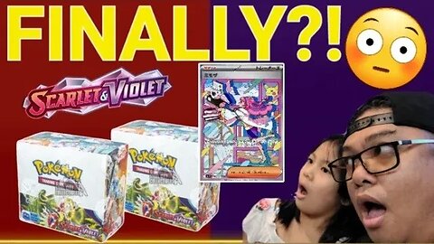 Opening 2 Pokemon Scarlet and Violet Base Booster Boxes to chase for the Mirian SAR! Is this it?!