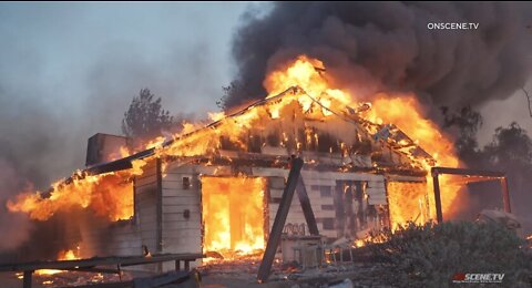 Hemet FIRE Day 2//lots of HOUSES in DANGER//GLOBAL WARMING ???