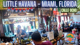 Miami Florida Calle Ocho | Little Havana | Cuban Cigar Bar & Lounge | Mojitos | Part 2 of 2