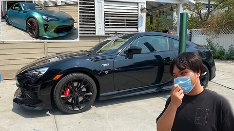 GIRLFRIEND PICKED HIS NEW WRAP COLOR Toyota 86 TRD Edition | Multi Piece Bumpers