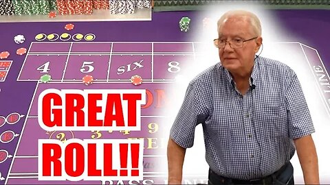 🔥GREAT ROLL!🔥 30 Roll Craps Challenge - WIN BIG or BUST #286