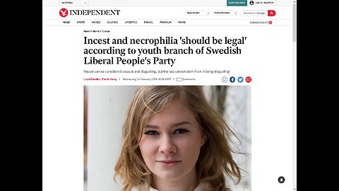The Next Thing The Sick Perverse Psycopaths Want To Normalize! Incest and Necrophilia {Repost}