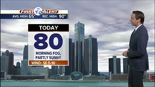 Metro Detroit Forecast: Morning fog; another 80° day