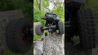 out with the crawlers big and small #redcat #axial #scx24 . working on the course now.