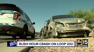 Reckless driver hits several vehicles on Loop 202 in Mesa