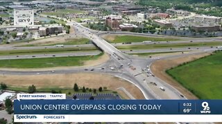 Union Centre overpass closing today
