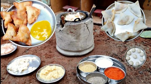 miniature chicken samosa rice | chicken samosa | miniature kitchen of india
