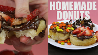 Sugar overload homemade donut recipe